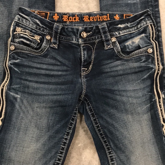 Rock Revival Ruella Straight Jeans Size 26 - Picture 2 of 11